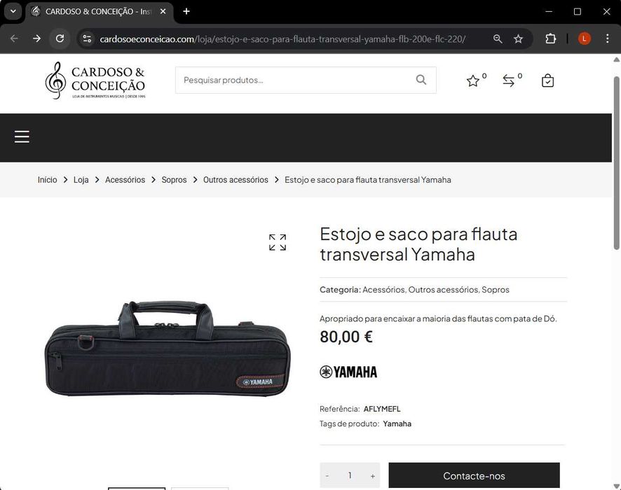 Saco Flauta transversal Yamaha