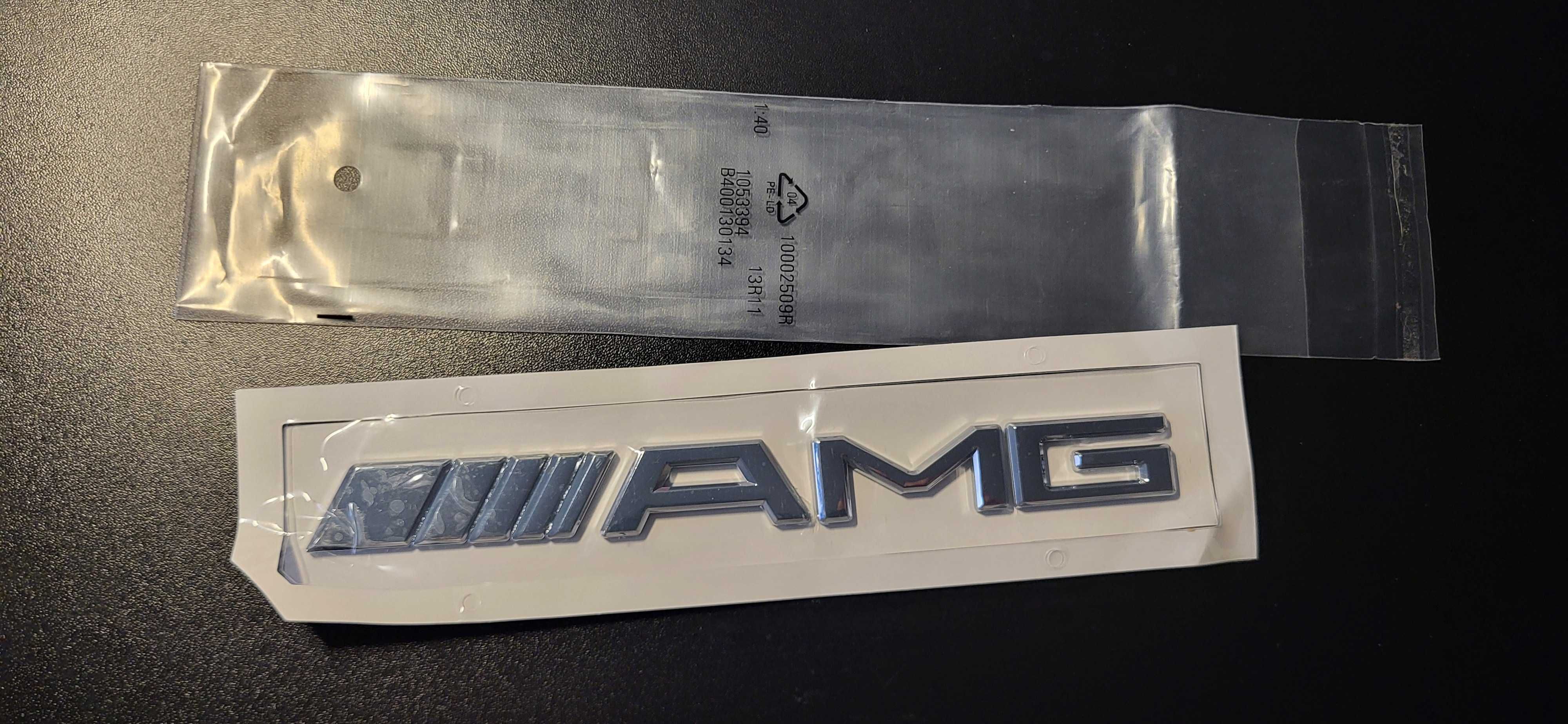 Nowy emblemat AMG srebrny przyklejany