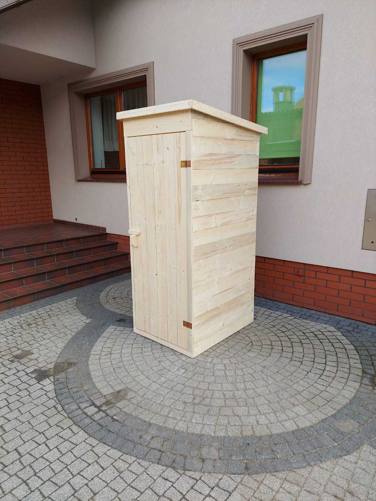 Toaleta drewniana przenośna na budowę WC szalet wychodek sławojka