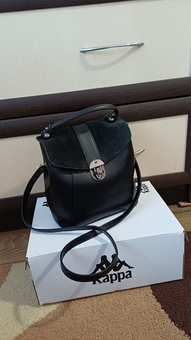 Сумка  рюкзак женская кожаная Италия Borse in Pelle натуральная кожа