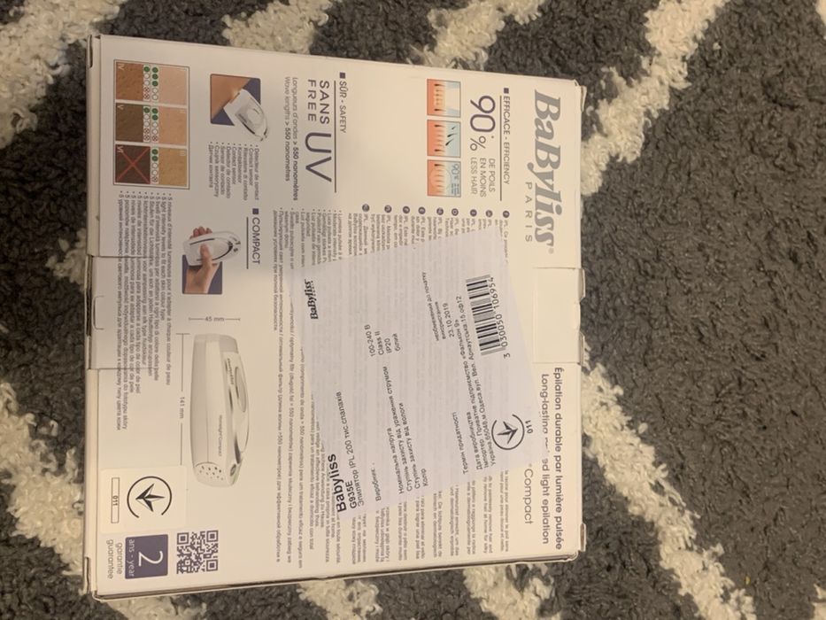 Фотоепілятор BaByliss G935E + ПОДАРУНОК - професійні захисні окуляри