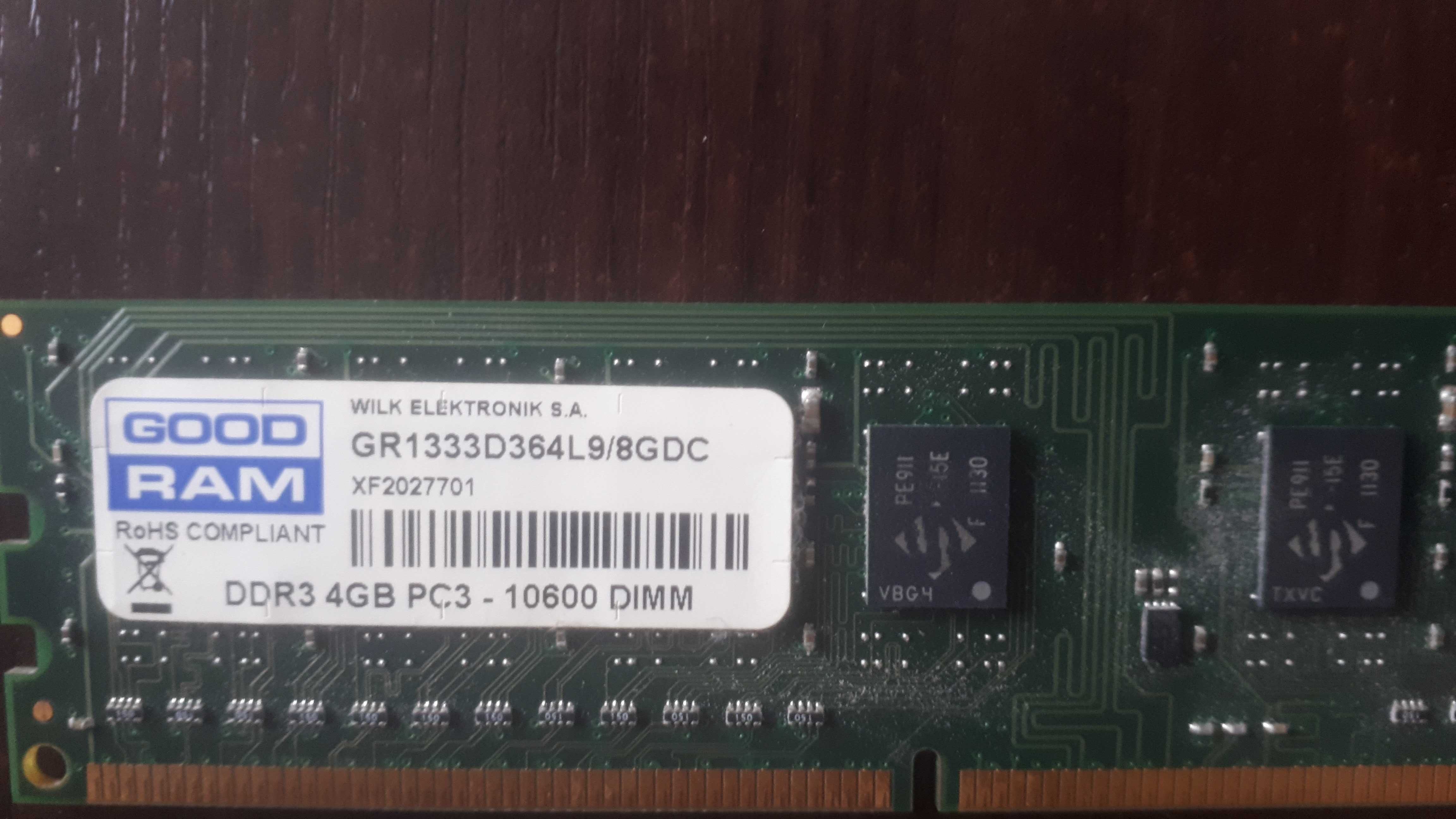 Pamięć RAM 2x4 GB DDR3