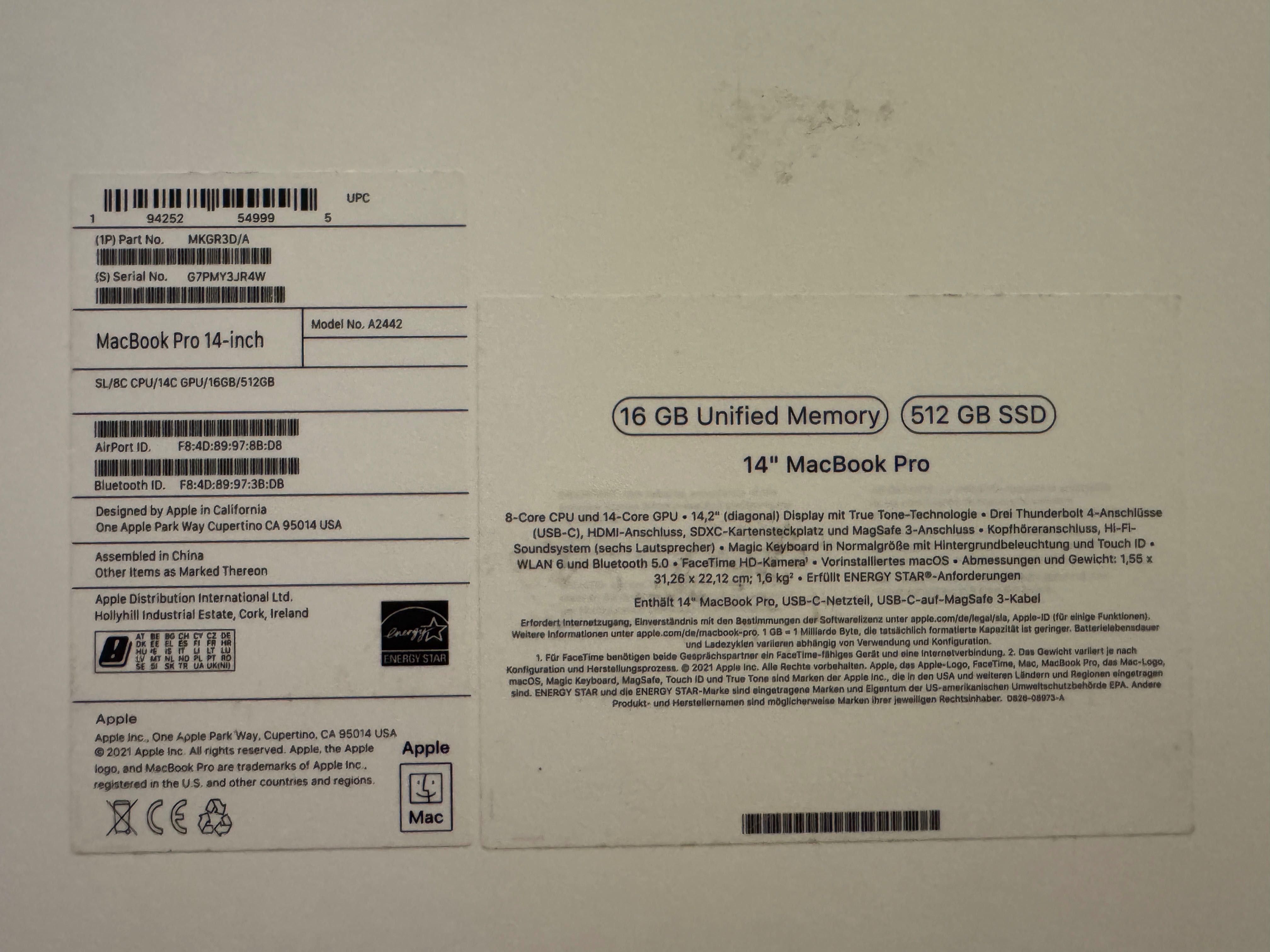 Apple MacBook Pro 14 M1 PRO 16GB RAM 512GB SSD Kraków