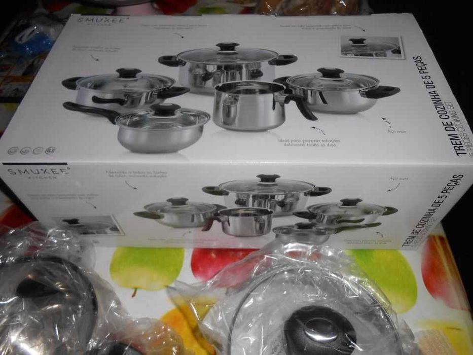 Trem cozinha de 5 peças para indução novas