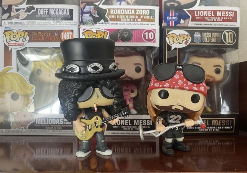 Funko Pop - Axl Rose e Slash (Guns and Roses)