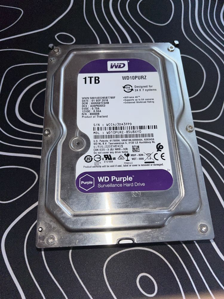 Диск HDD 1tb Purple
