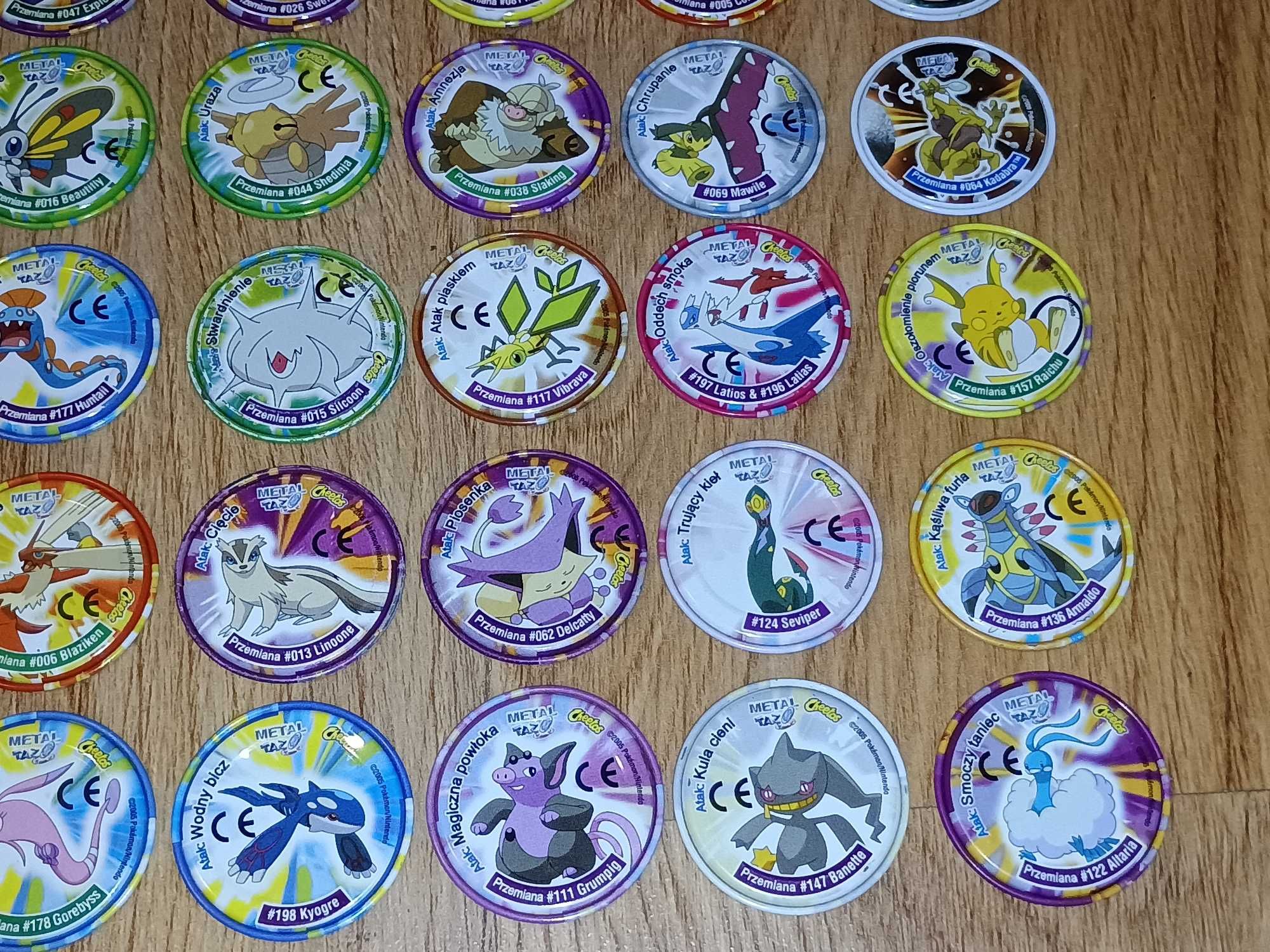 Pokemon metal Tazo Advanced cała seria full set 50/50 komplet