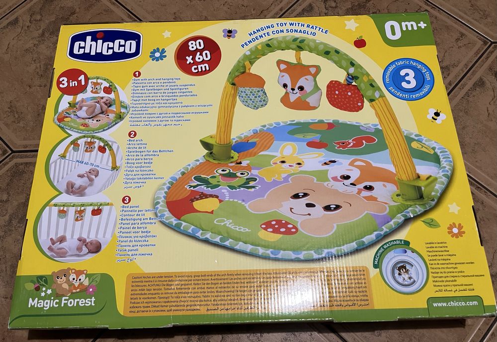mata edukacyjno-gimnastyczna Chicco 3w1 Magic Forest 43318