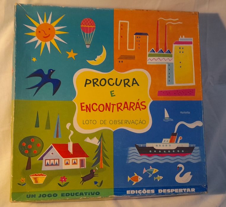 Loto "Procura e Encontrarás" jogo educativo anos 70