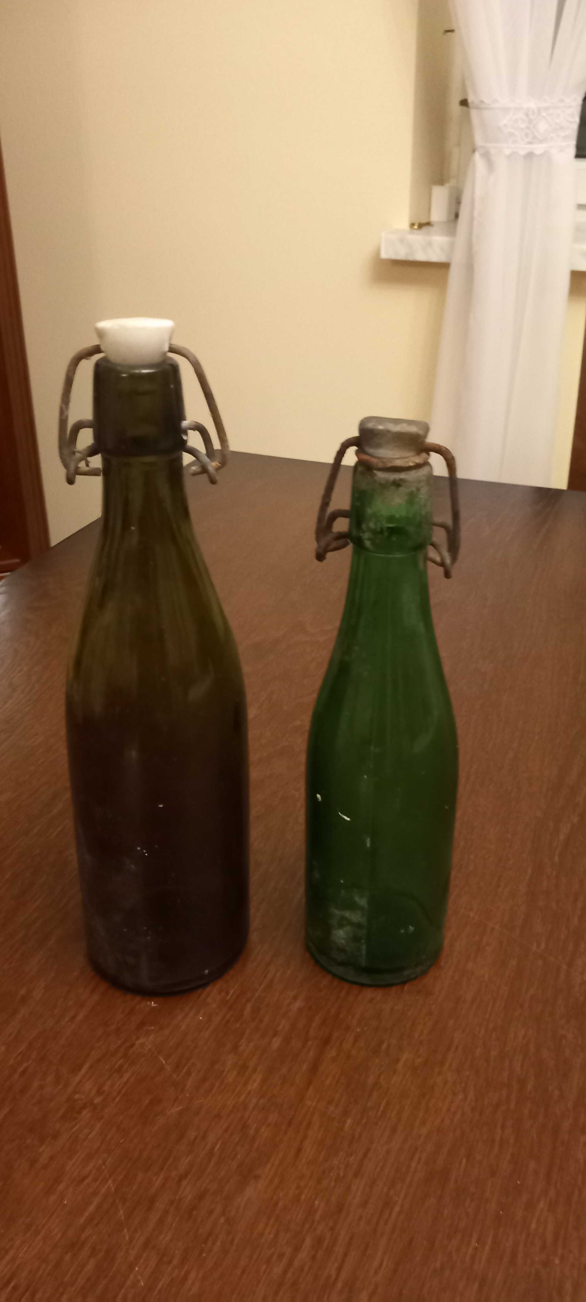 Stare butelki PRL butelka PRL oranżada butelka na piwo cena za 2 szt