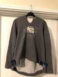 Sweat com capuz forrado a pelo cinza T 12 anos Lanidor