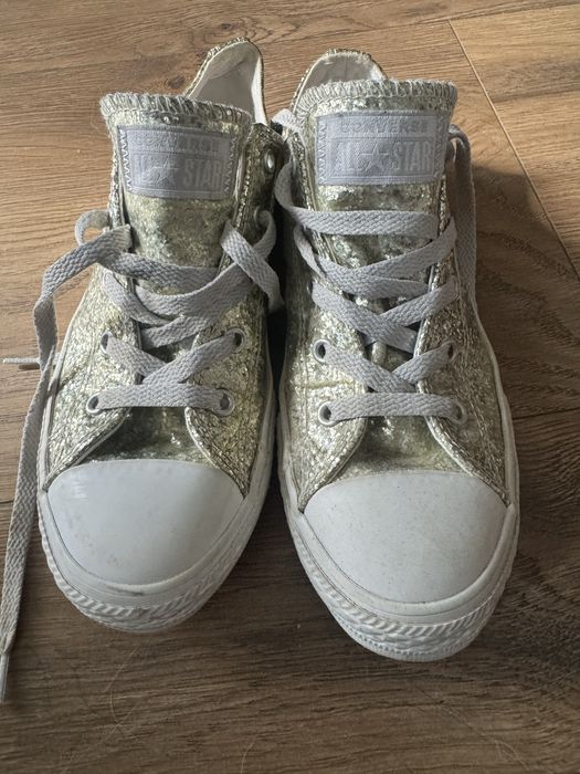 Converse all star zlote