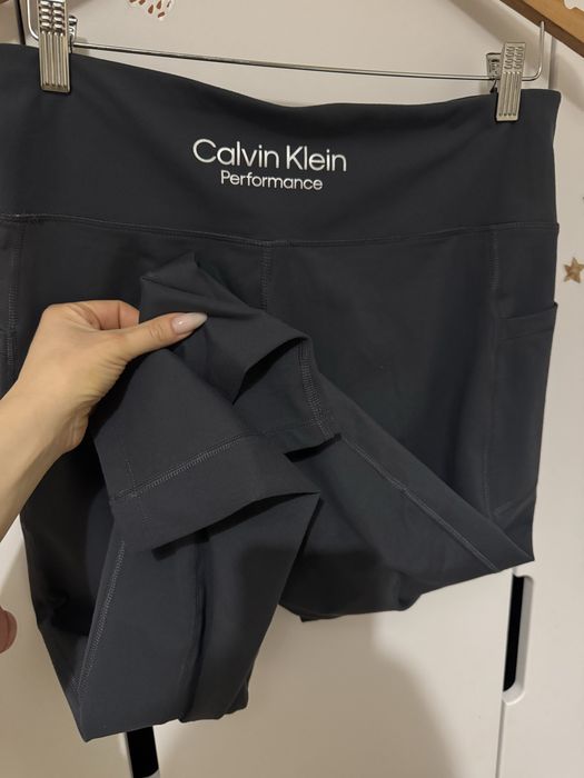 Лосины Calvin Klein размер L xl графит серые