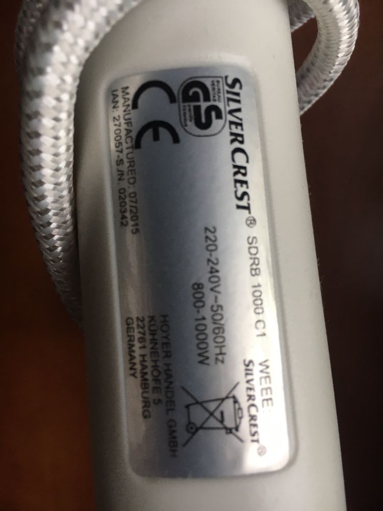Szczotka parowa Silver Crest prawie nowa