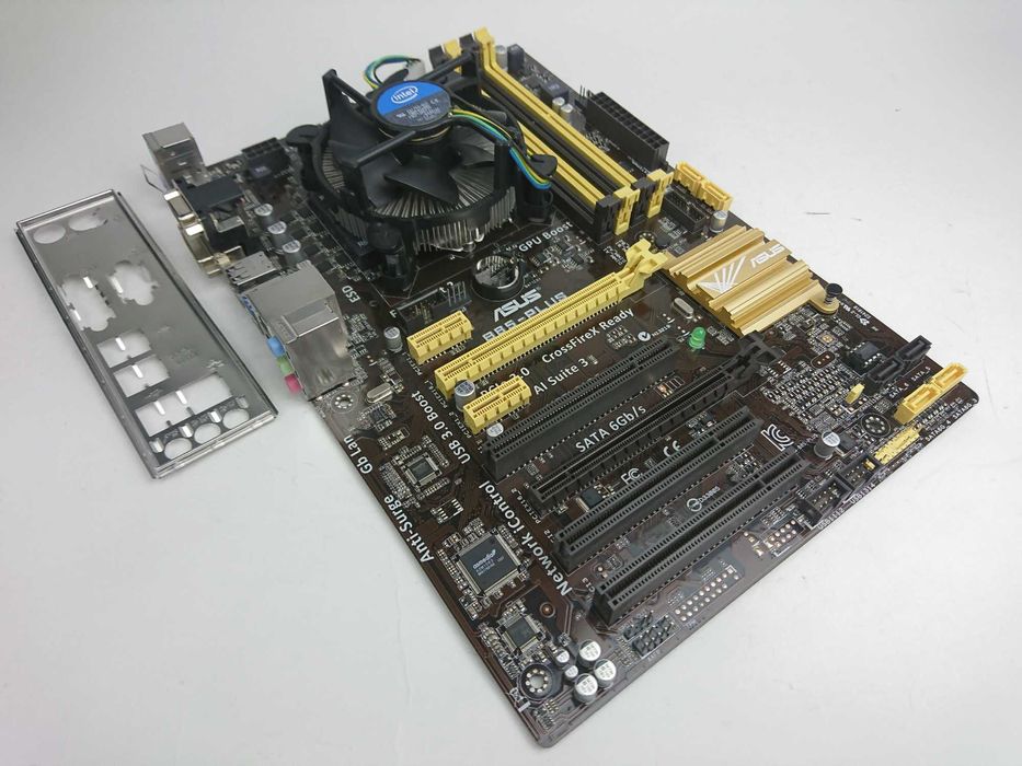 Комплект ASUS B85M-PLUS (USB3,SATA3,PCI-E3) +i5-4430(4ядра)+кулер,1150