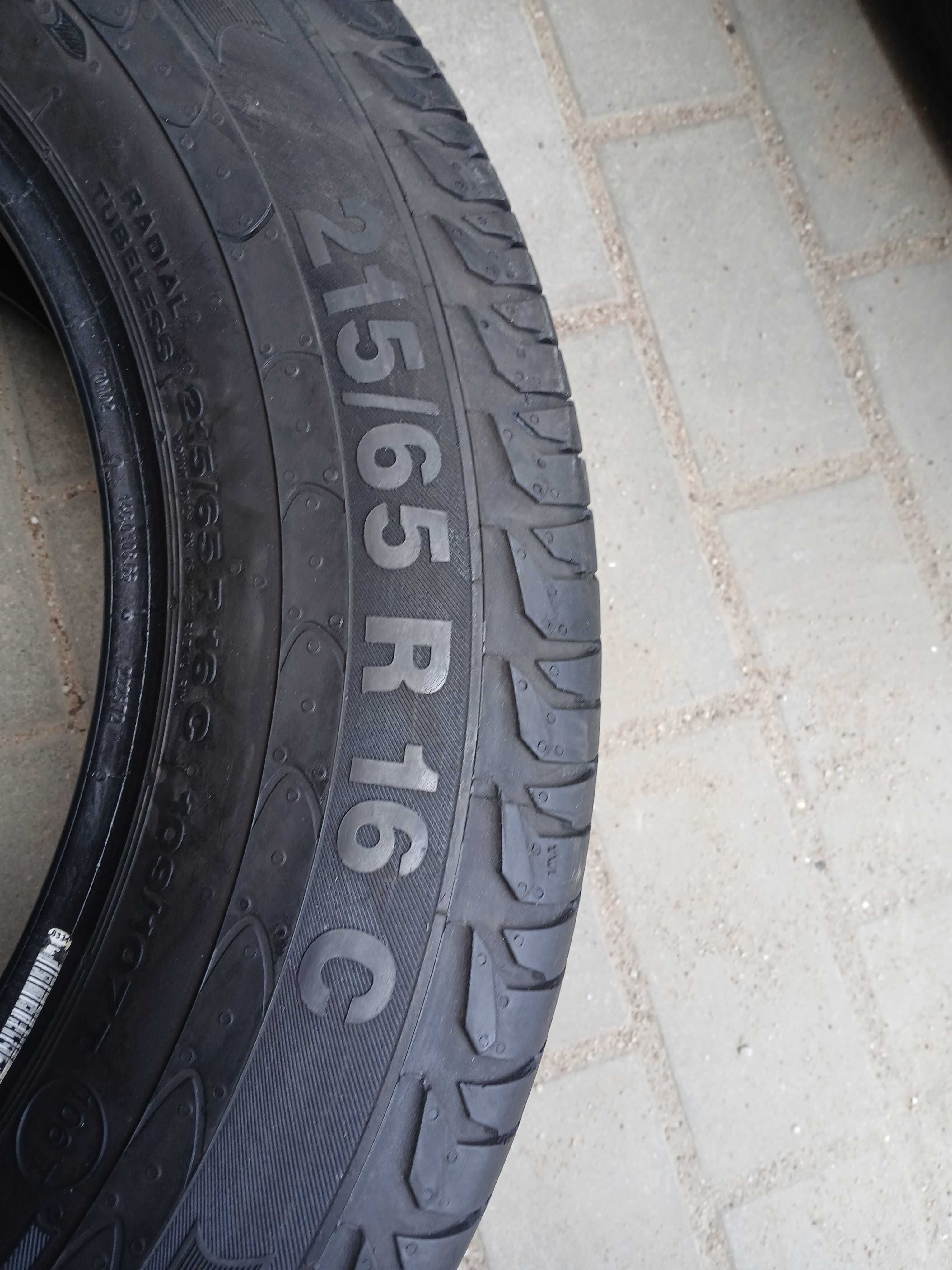 4x używane opony letnie 215/65 R16C Continental Montaż GWARANCJA