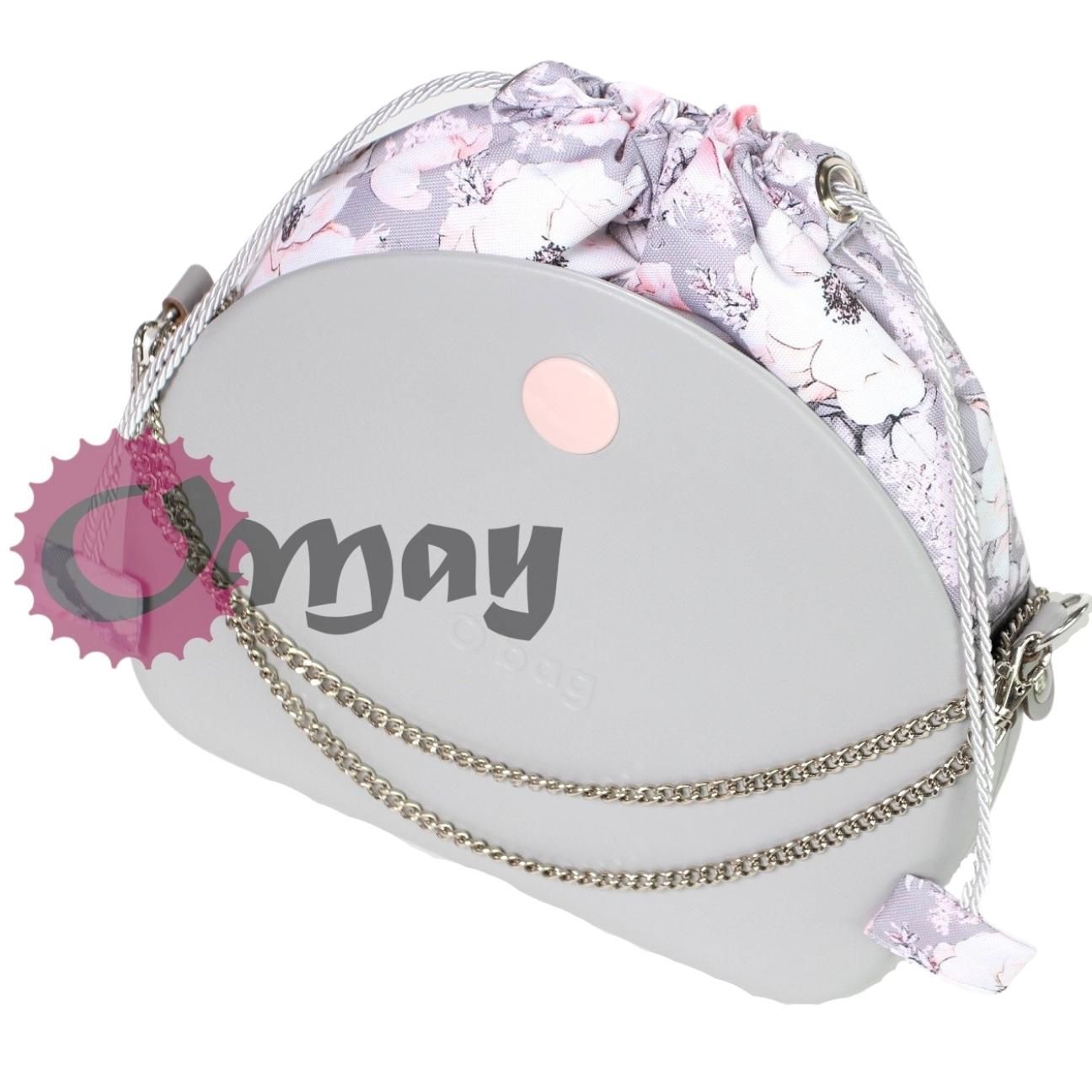 organizer OBAG MOON LIGHT worek szare róże pudrowo różowe OMAY