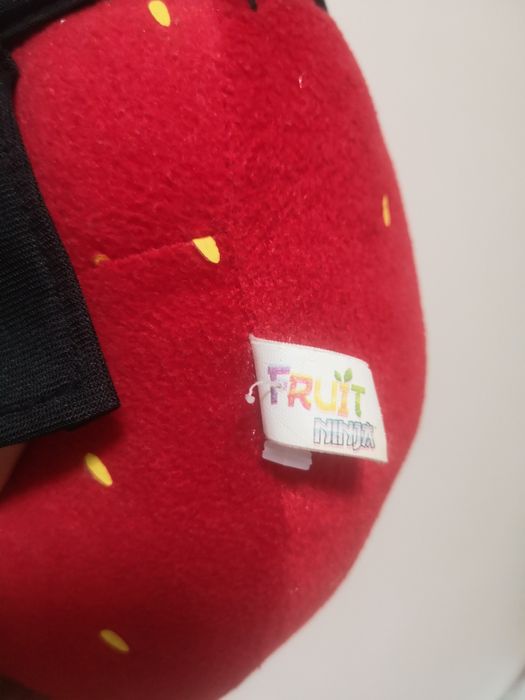 Ніндзя фрукт полуниця ninja fruit м'яка іграшка з шариками всередині