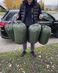 Зимовий спальний мішок, спальник. Колір олива, опт, гурт в наявності!