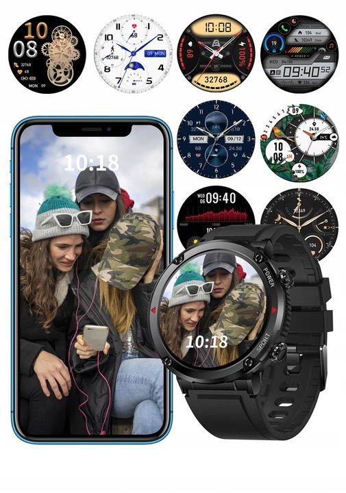 Smartwatch Zegarek Męski 600mah Rozmowy 1,6 Cal Pl