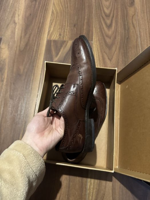 чоловічі туфлі кожані коричневі