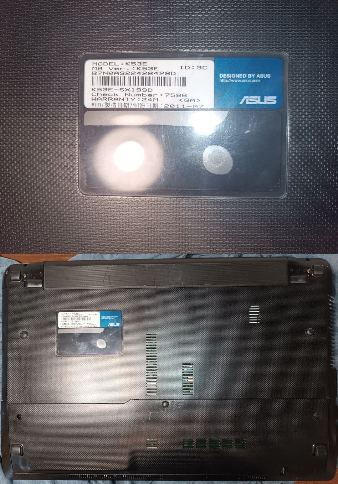 Ноутбук ASUS K53E Series