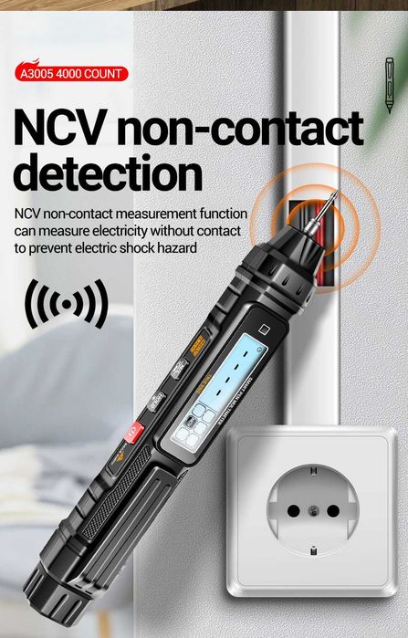 Тестер DC-DC TS20A автомат, емкость, сопротивление, NCV, фонарик