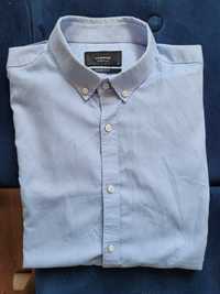 Koszula męska  błękitna łaty na łokciach Reserved rozmiar M