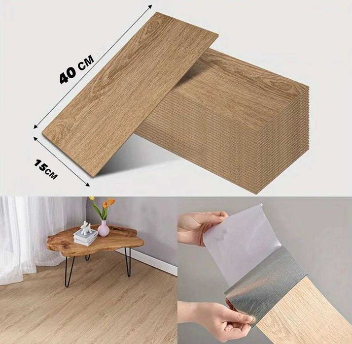 Панелі самоклеючі, ( продаж по штучно). Візерунок «дерево»