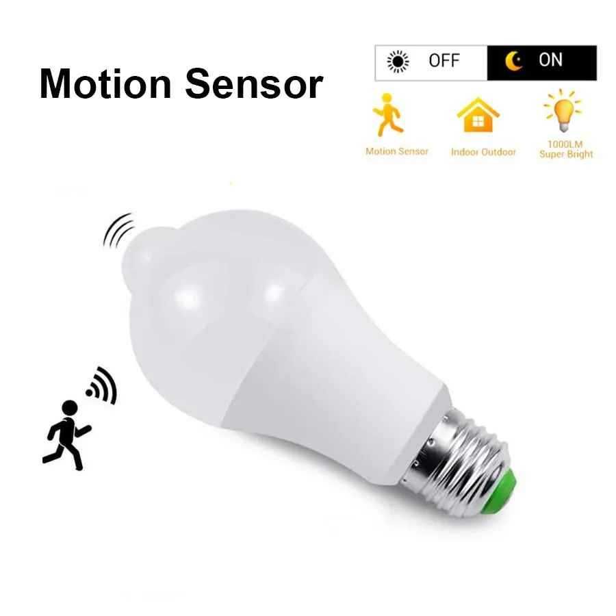 Lâmpada LED E27 220V c/ PIR Sensor de Movimento 12W