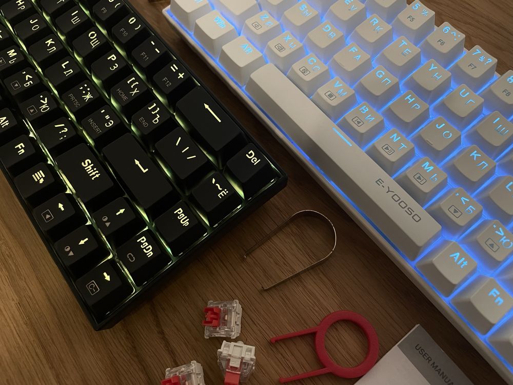 НОВІ Механічні Клавіатури E-YOOSO Z686RGB (RED SWITCH)