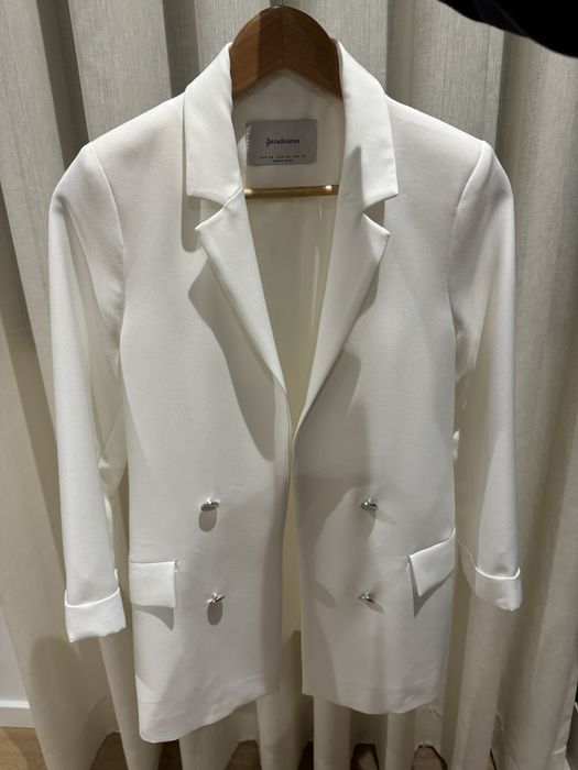 Blazer branco stradivarius