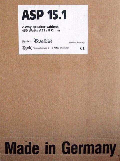 Kolumny estradowe ZECK ASP 15,1