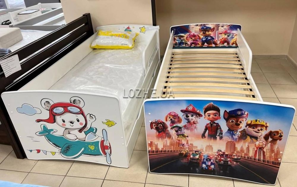Дитяче ліжко з шухлядою. Безкоштовна доставка по Україні. Зображення н