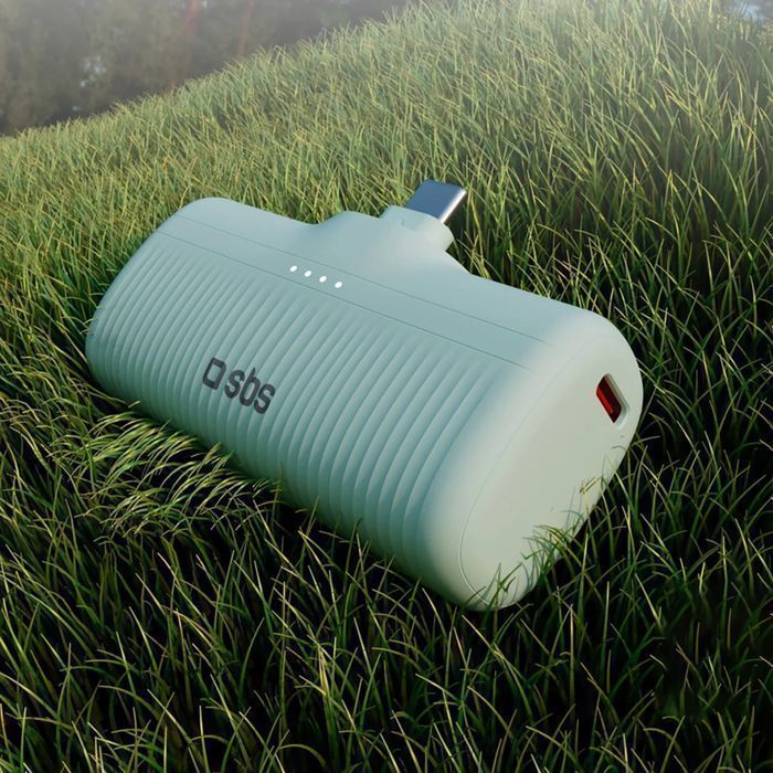 Powerbank SBS EcoPower 5000 mAh 10W z wbudowanym portem USB-C -