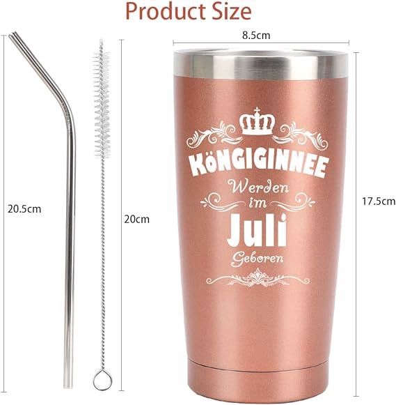 kubek termiczny ze słomką termos stal 600ml