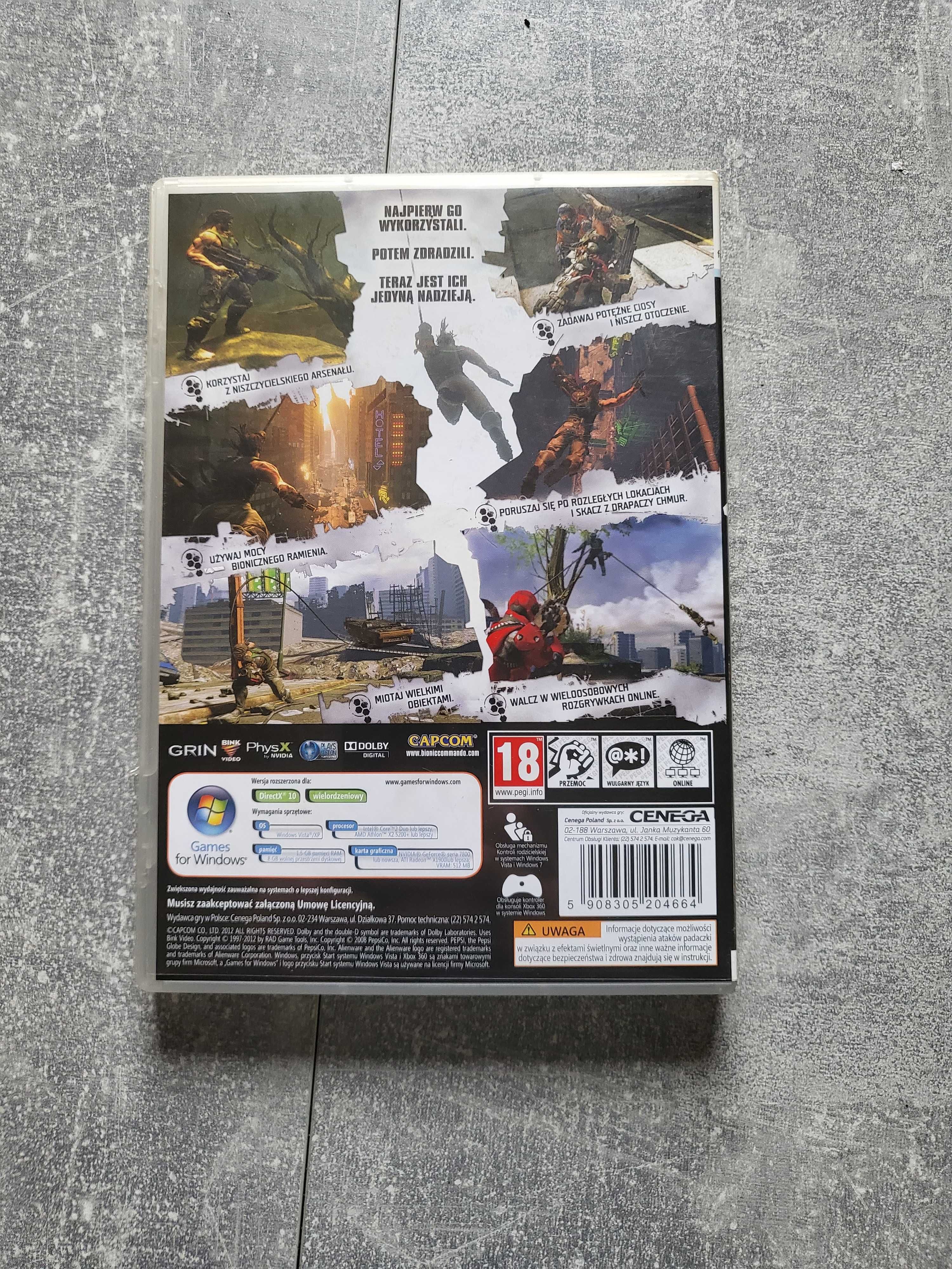 Gra Bionic Commando PC stan idealny bez rys