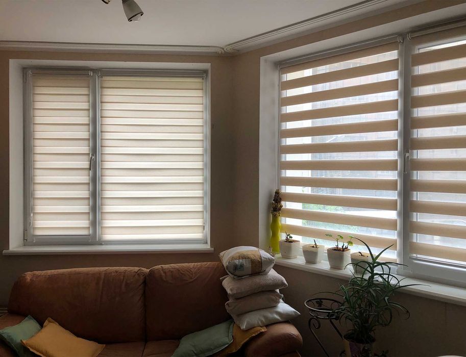 Рулонные шторы от солнца и взглядов! Римские шторы Жалюзи день ночь G1