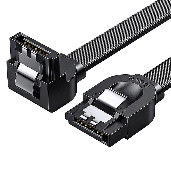 UGREEN kabel kątowy SATA 3.0/0.5m czarny (US217)