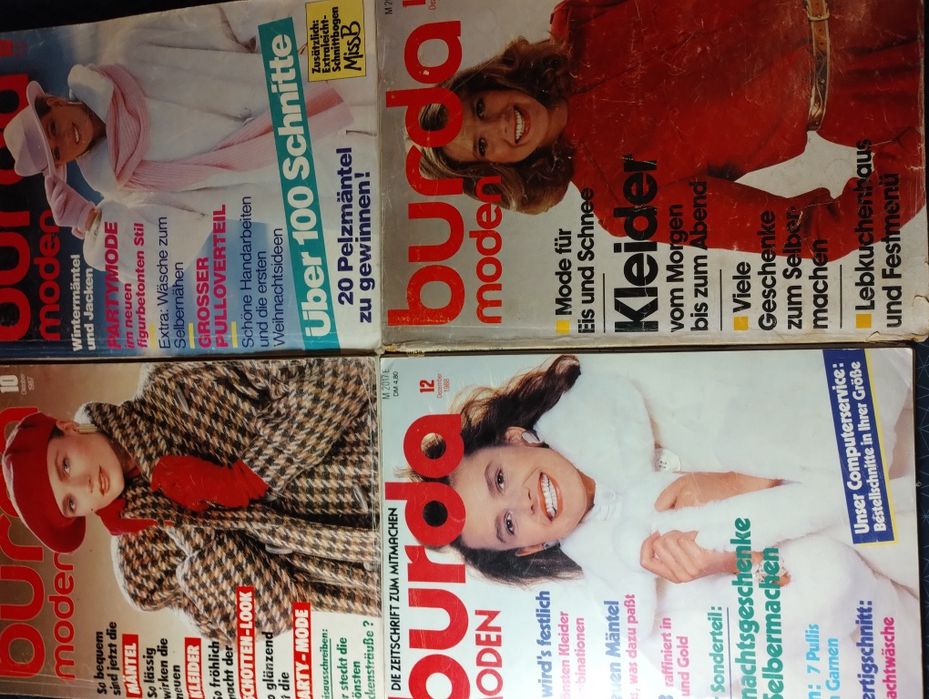 Zestaw Burda lata osiemdziesiąte