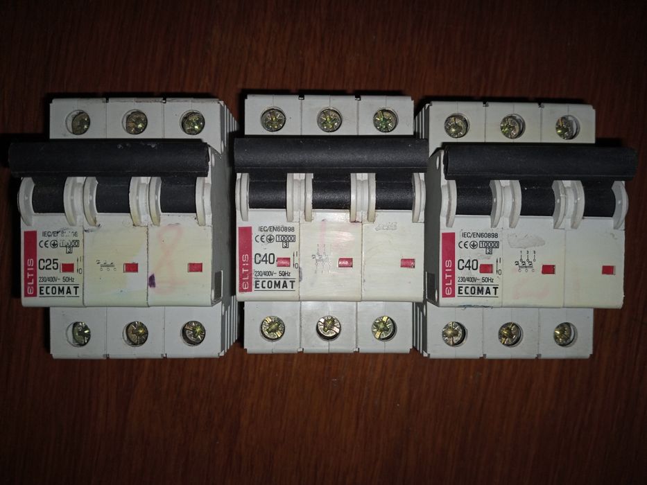 Автоматичні вимикачі E.Next Standard, Eltis Ecomat, General electric..