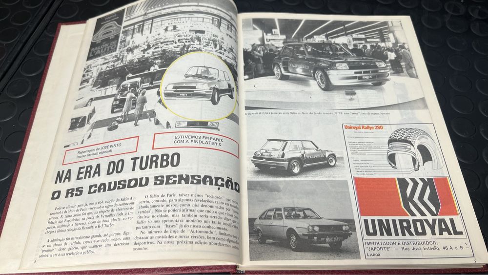 Revistas Automóveis Auto Mundo 5 volumes de 1979 a 1985