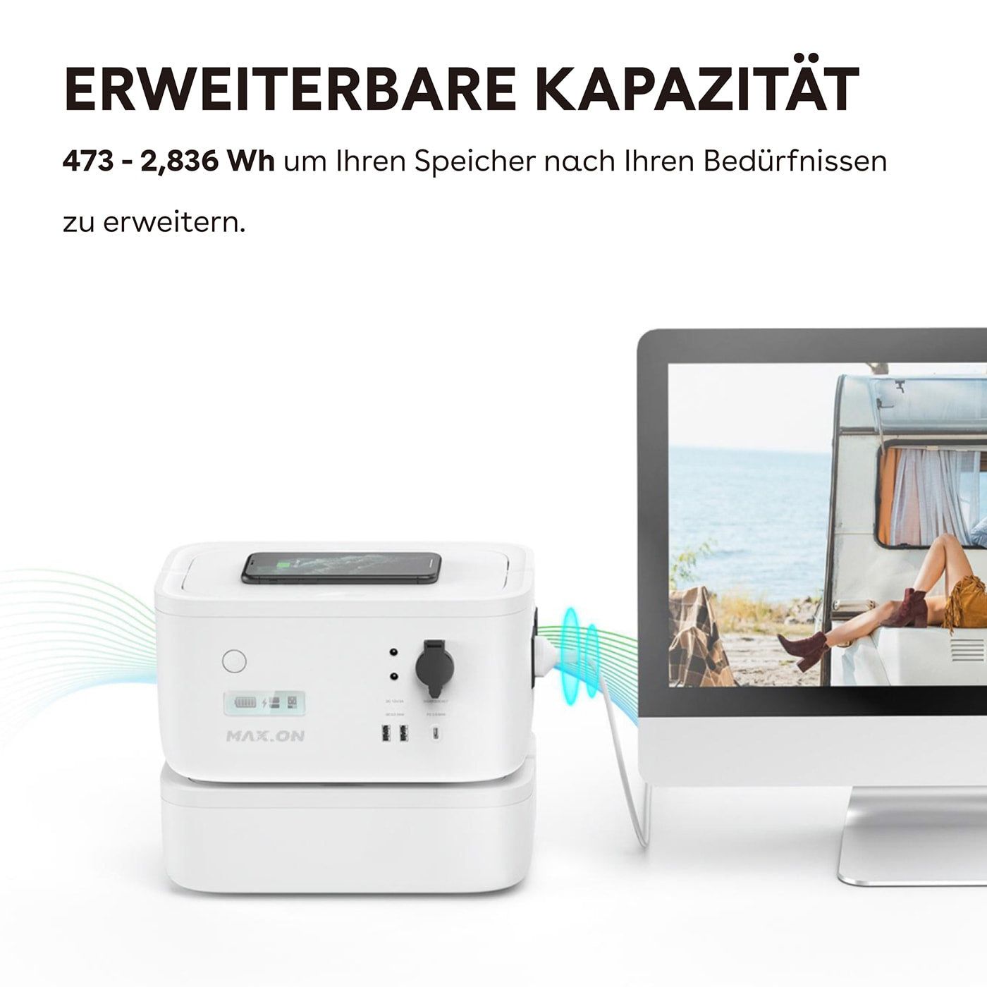 Портативная электростанция MAX.ON PowerStation AR500 473Wh