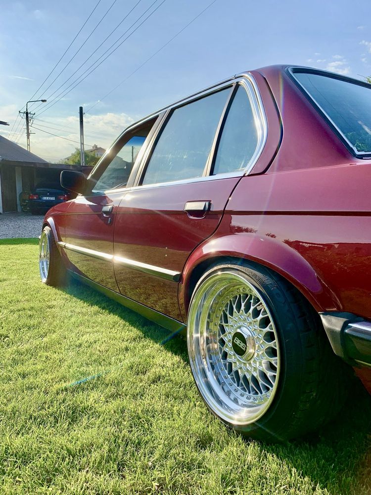 1987 BMW E30 325e, Karmin Red, BBS RS, zamiana Jeep X5