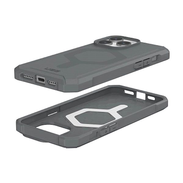 Etui UAG Essential Armor MagSafe do iPhone 15 Pro Max - srebrny