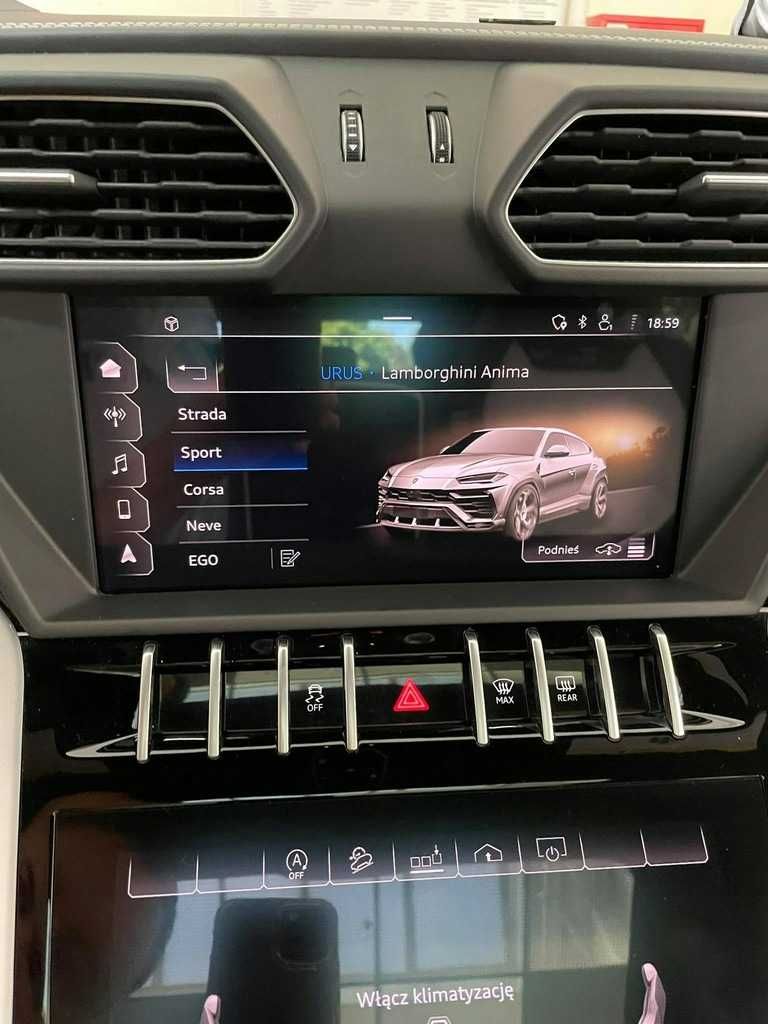 LAMBORGHINI URUS polskie menu lektor mapa USA na EU