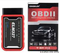 Диагностический сканер ELM327 OBDII KINGBOLEN 1.5v WiFi IOS/Android