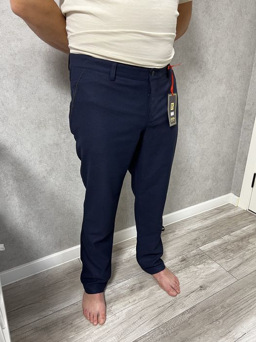 Брюки чоловічі, Нові штани чоловічі сині, нарядні штани