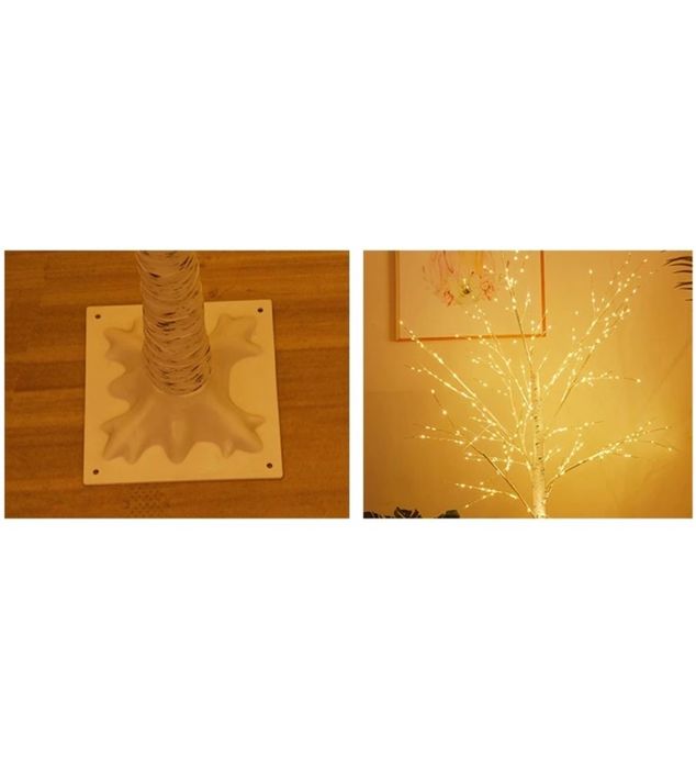 Новорічне освітлення береза Сніг LED теплий білий 1,5 метра