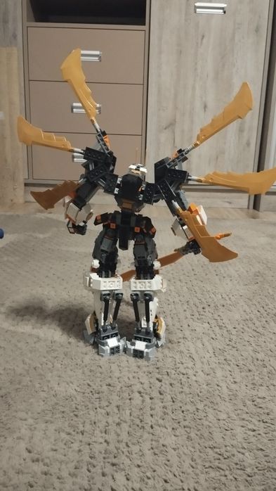 Lego niniago tytanowy smok - mech cole'a